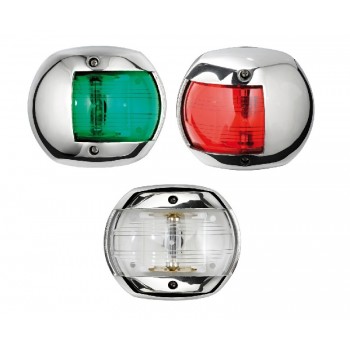 Luci di via Classic 12 in acciaio inox, 90 mm